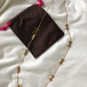 Kate Spade long bow necklace